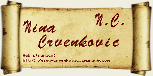 Nina Crvenković vizit kartica